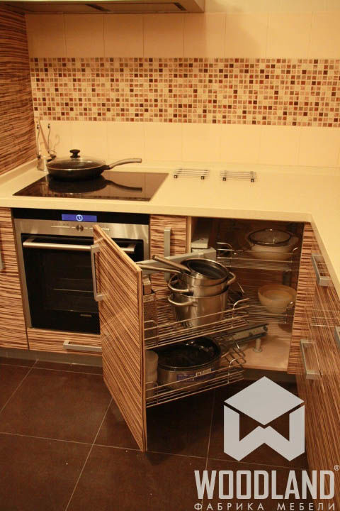 Кухня с фасадами из МДФ + шпон модель 8.53